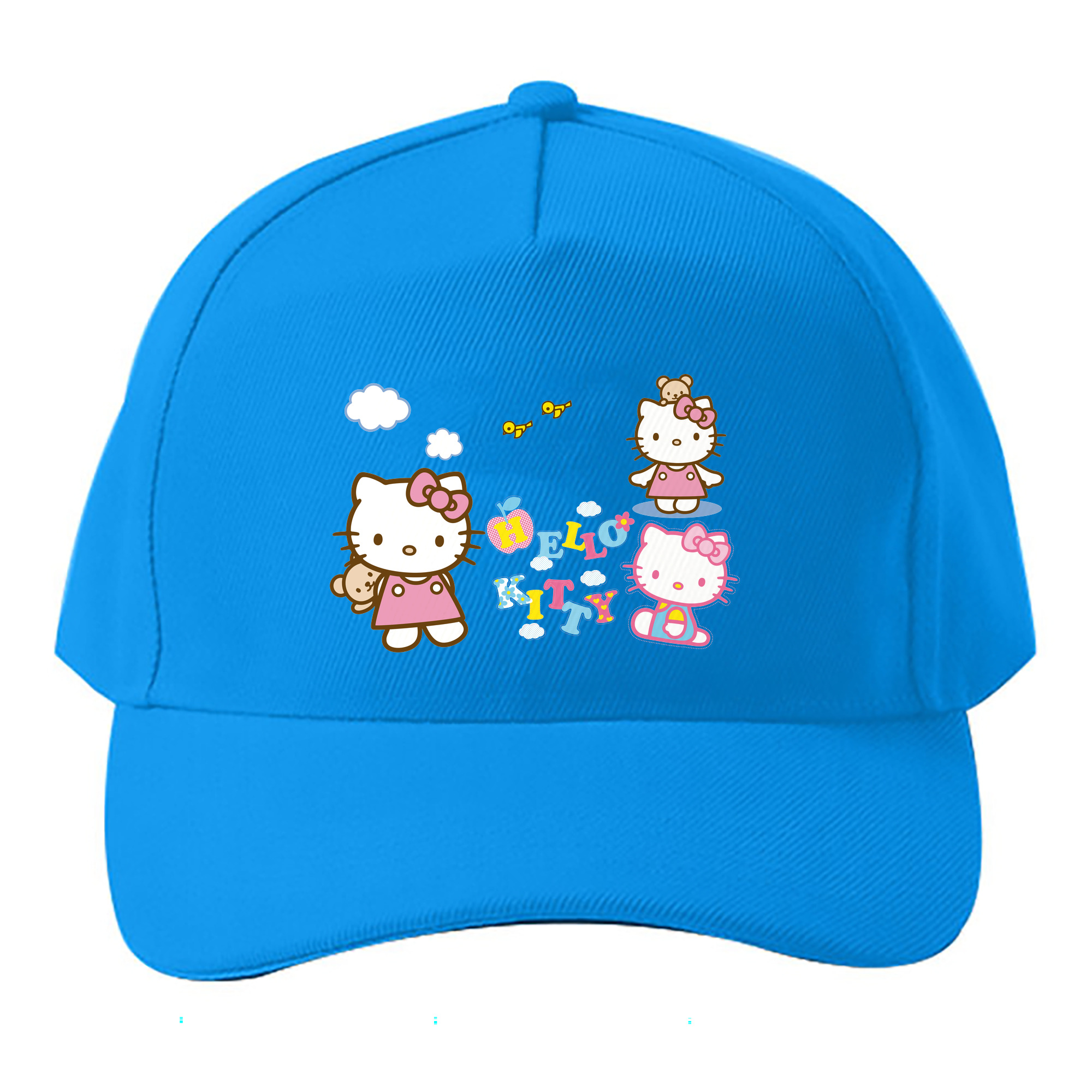 （画像用） Hello Kitty ハローキティ ベースボールキャップ 綿100％ 男女兼用 帽子 スポーツ